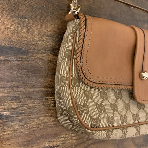 Authentic Gucci GG Canvas / Leather Marrakech Evening Bag - Picture 5 of 17